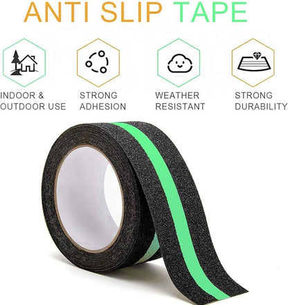 Glow-in-the-Dark Anti-Slip Safety Grip Tape – For Stairs, Ramps & Floors