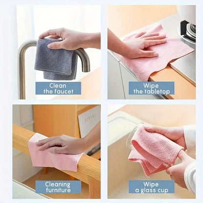 Ultra Soft Microfiber Kitchen Cleaning Cloths – Super Absorbent, Reusable, Lint-Free Multi-Purpose Wipes