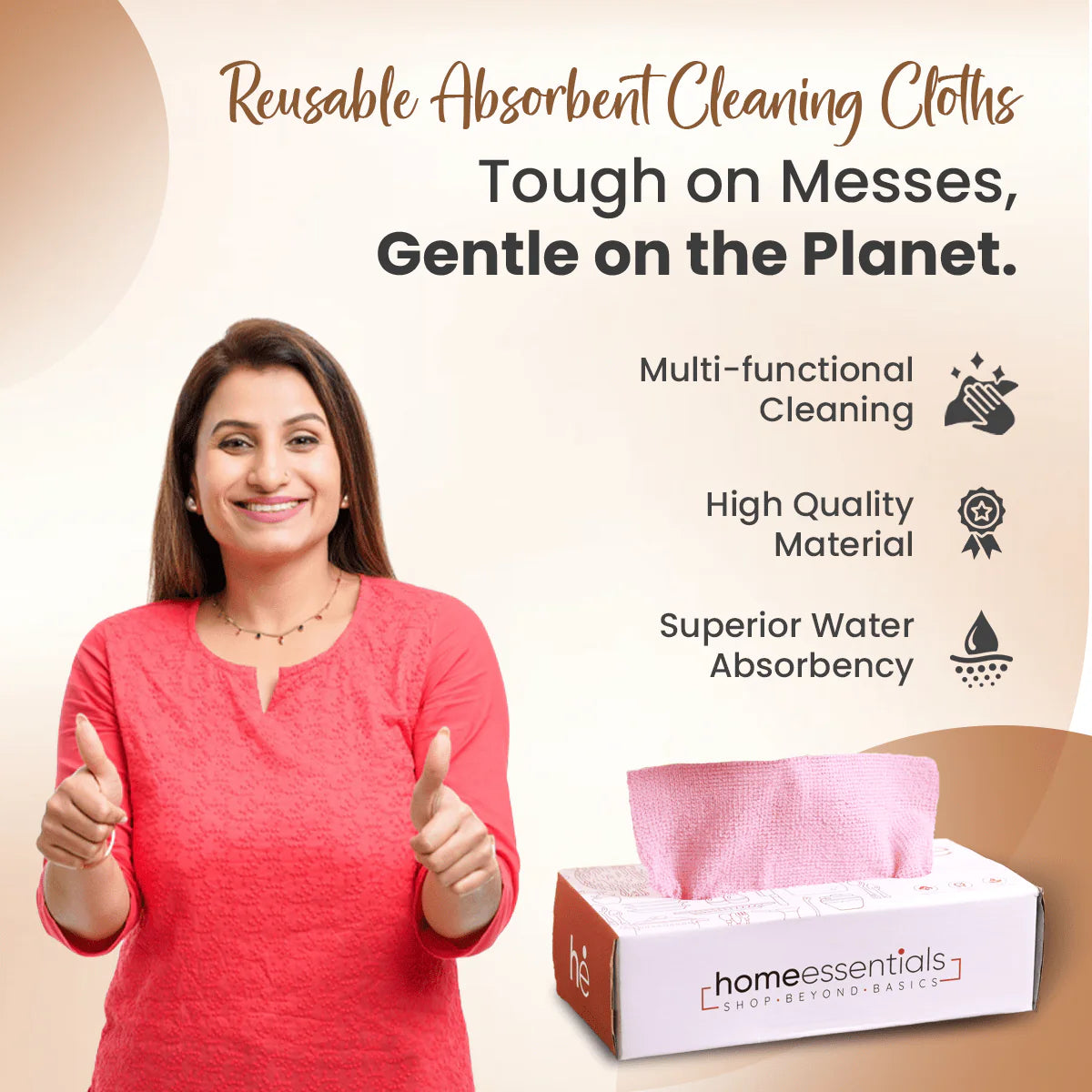 Ultra Soft Microfiber Kitchen Cleaning Cloths – Super Absorbent, Reusable, Lint-Free Multi-Purpose Wipes